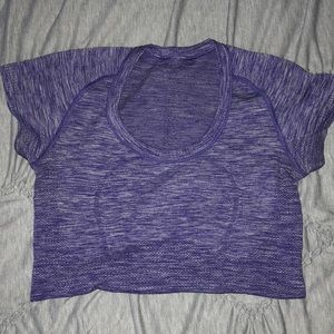 Purple Heathered Lululemon Short Sleeve